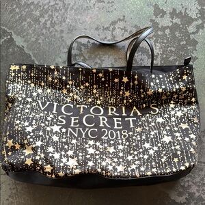 Victoria's Secret Black and Gold Glamorous Tote